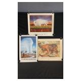 3 - MONTE DOLACK ART POSTERS W/ MAILING TUBE