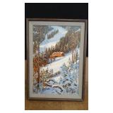 MARK OGLE UNTITLED SIGNED EMBELLISHED PRINT