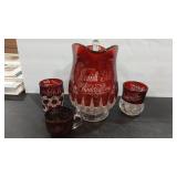 1893 WORLD'S FAIR CRANBERRY GLASS ASSORTMENT