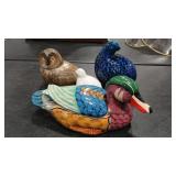 MCM CERAMIC BIRDS INC. PAINTED DUCK