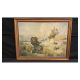 P.FARRINGTON ELWELL 'LASSOING A BEAR'