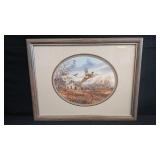 R.A. KERCHER 'PHEASANTS AND BARN'