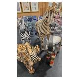 4 PC ZEBRA & ELEPHANT MENAGERIE