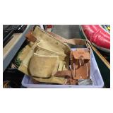 CRAFTSMAN LEATHER WORK BELT W/ ASSORTED HOLDERS