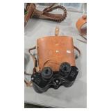 OMEGA 7X50 BINOCULARS WITH LEATHER CASE