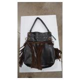 BOB GENERATION LEATHER/ SUEDE FRINGE BAG