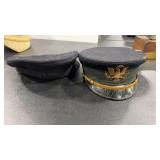 2 VINTAGE MILITARY CAPS