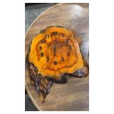WOOD SLAB WALL CLOCK