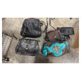 BOX OF WESTERN THEMED PURSES