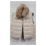 WOOLRICH FUR ACCENT HOOD VEST