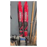 OBRIEN CELEBRITY WATER SKIS W/ LIFE JACKET & ROPE
