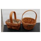 LONGABERGER '92 DISCOVERY & '90CANDLE BASKET