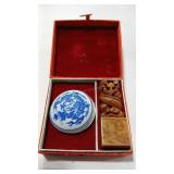 'JOHN' ASIAN CARVED STAMP & INK