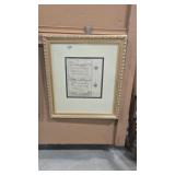 FRAMED MIDDLE EASTERN SCRIPT