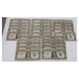 25 - 1957 $1 SILVER CERTIFICATES