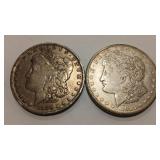 1889 O & 1921 MORGAN DOLLARS