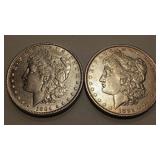 1884 O &1891  MORGAN DOLLARS