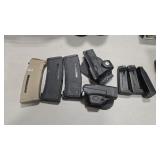 3 5.56 MAGAZINES AND 2 HOLSTERS