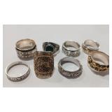 8 - STAMPED 925  RING ASSORTMENT