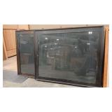 2 - GLASS FRONT PAINT MARKER SIGN/DISPLAYS