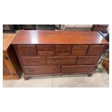 12 DRAWER WOOD DRESSER
