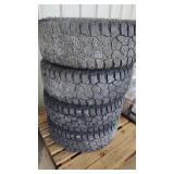 4 FALKEN WILDPEAK LT285/70R17 TIRES WITH RIMS