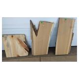 3 WOOD SLABS 33' + 36' AND 21' LONG