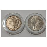 1885 & 1889 MORGAN DOLLARS