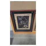 NATIVE AMERICAN THEMED FRAMED PRINT