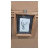 JACK THOMPSON ORIGINAL FRAMED PEN & INK