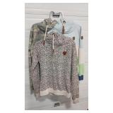 3 WOMEN'S WANAKOME HOODIES SZ. MED. & SMALL