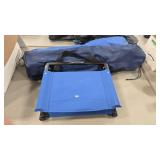 2 CAMP CHAIRS & STADIUM SEAT