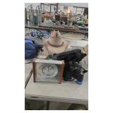 LEXINGTON EQUESTRIAN HELMET, COWBOY HAT, BINOS,