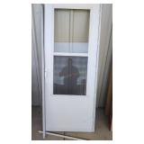 METAL SCREEN DOOR WITH WINDOW