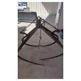 MYERS ANTIQUE CAST IRON HAY GRAPPLE
