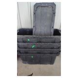 4 HUSKY TOTES WITH 2 LIDS