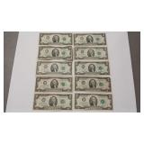 10 - 1976 $2 NOTES