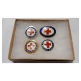 GERMAN RED CROSS VTG PINS CIRCA 1940-50