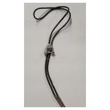 GRIZZLY BEAR STERLING BOLO TIE