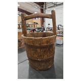 WOOD VTG WATER PAIL
