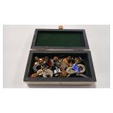 SCRIMSHAW STYLE BOX OF TREASURE