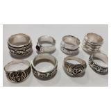8 - STAMPED 925  RING ASSORTMENT