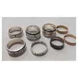 8 - STAMPED 925  RING ASSORTMENT