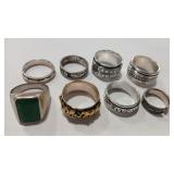 8 - STAMPED 925  RING ASSORTMENT