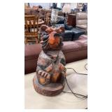 BEAR RESIN ACCENT LAMP