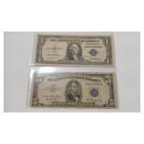 1935F $1 & 1953 $5 SILVER CERTIFICATES