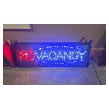 NO VACANCY LIGHT UP SIGN