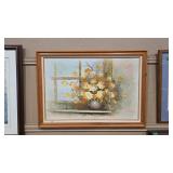 VOGEL ORIGINAL OIL ON CANVAS FRAMED