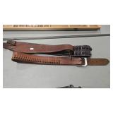 2 LEATHER AMMO BELTS