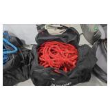 CLIMBING ROPE AND GEAR IN BAG